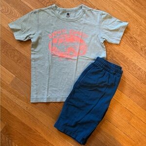 Tea Collection Green and Orange Kids Shirt